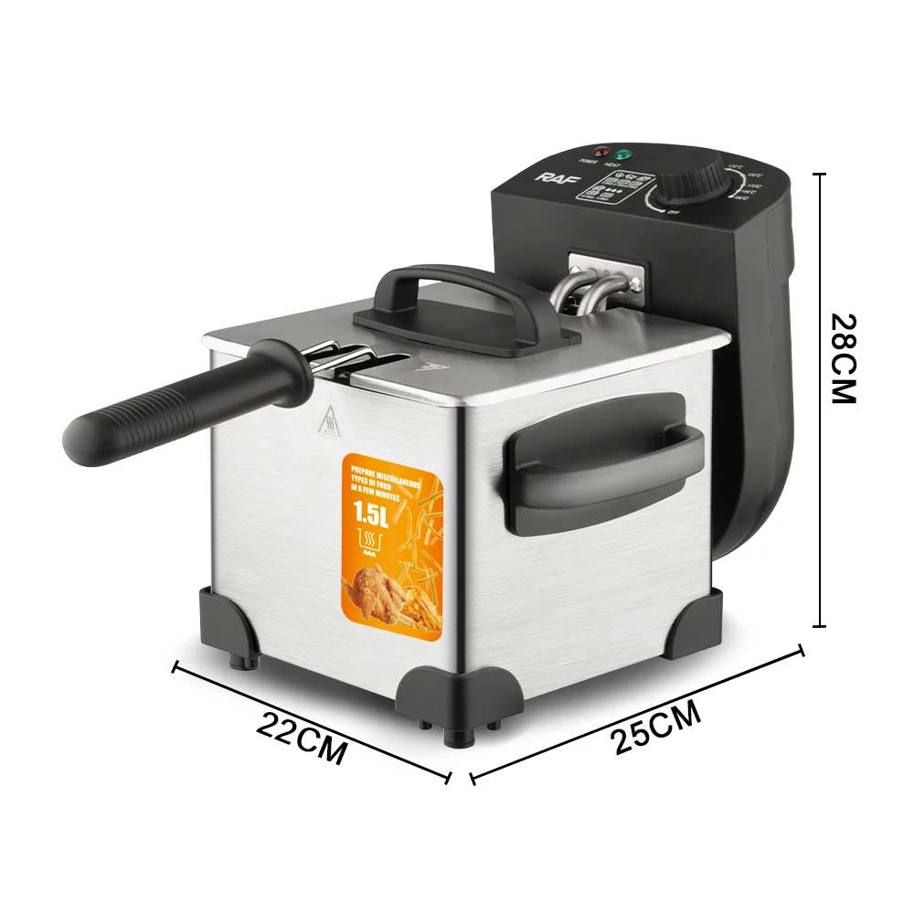 RAF Electric Fryer Stainless Fryer 2000W R5229