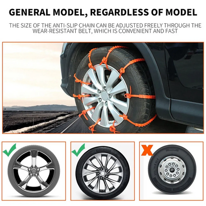 10 Pieces Car Tire Anti-Slip  For Snow Ice Mud