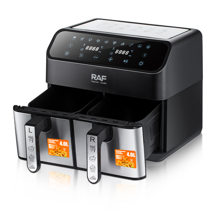 RAF Professional Double Basket Electric Air Fryer Multi-Purpose R5292