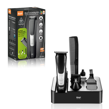 RAF 13-in-1 Grooming Kit & Electric Hair Clipper | Rechargeable Nose Hair Trimmer for Men  R4202