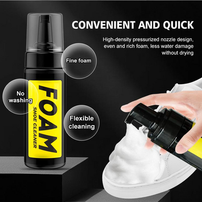 Shoe Cleaner Kit, Foam Sneaker Cleaner With Shoe Brush