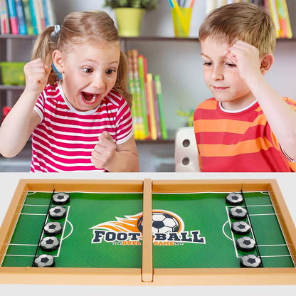 Interactive Fast Sling Puck Game for Kids | Soccer & Basketball Table Board Toy | Parent-Child Educational Battle Game