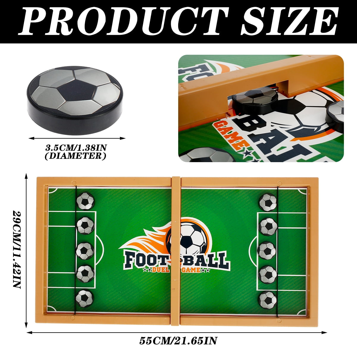 Interactive Fast Sling Puck Game for Kids | Soccer & Basketball Table Board Toy | Parent-Child Educational Battle Game