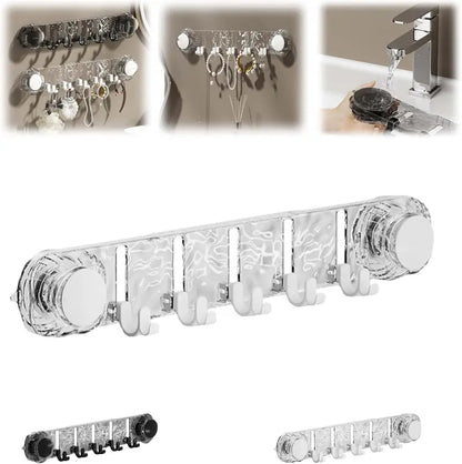 Suction Cup Hook Rack
