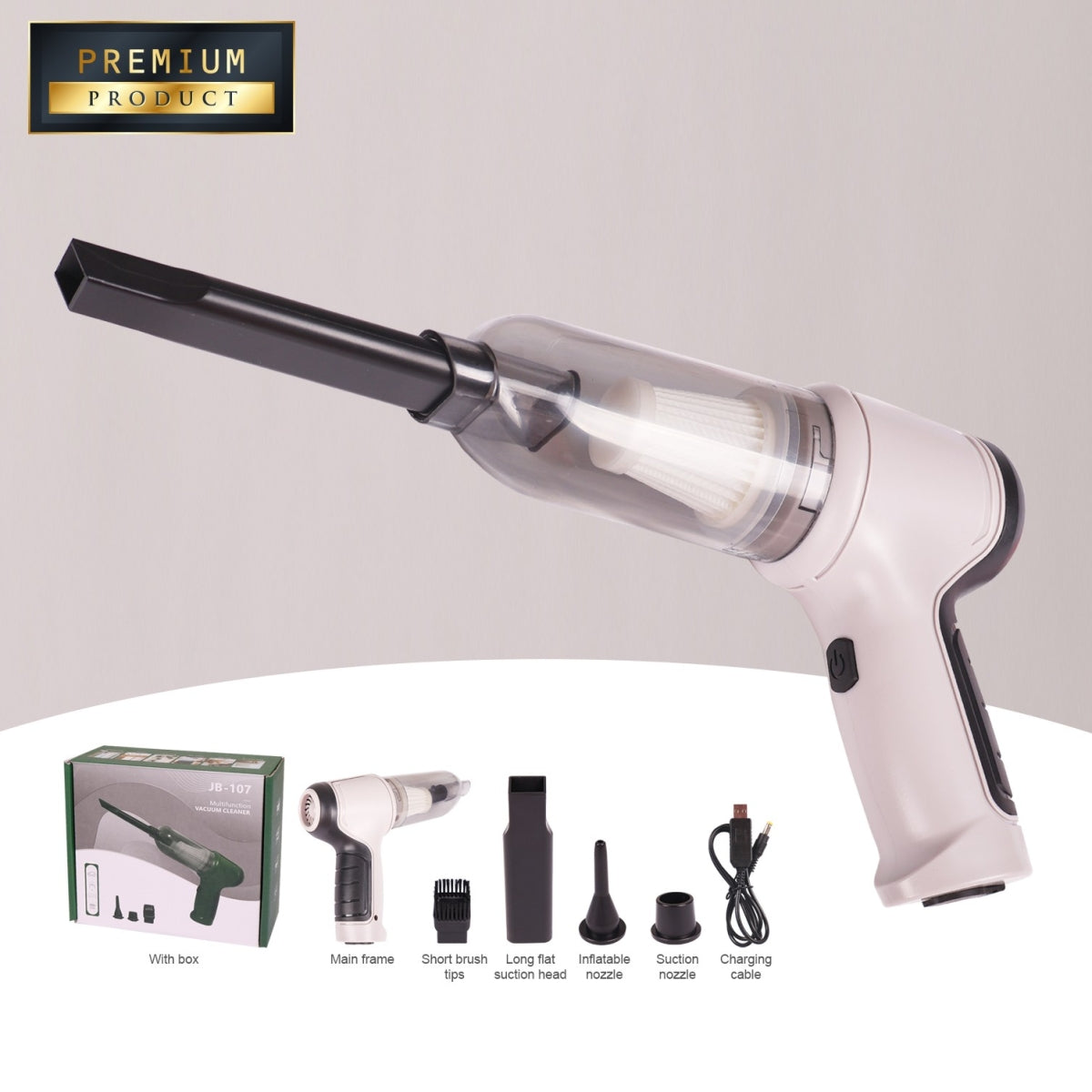 3 In 1 Portable Handheld Car Vacuum Cleaner For Car , Keyboard & Pet