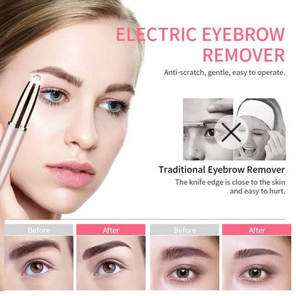Women Electric Eyebrow Trimmer Hair Removal Epilator Painless