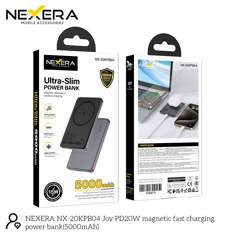 Nexera Powerbank Ultra Slim 15W 5000MAH