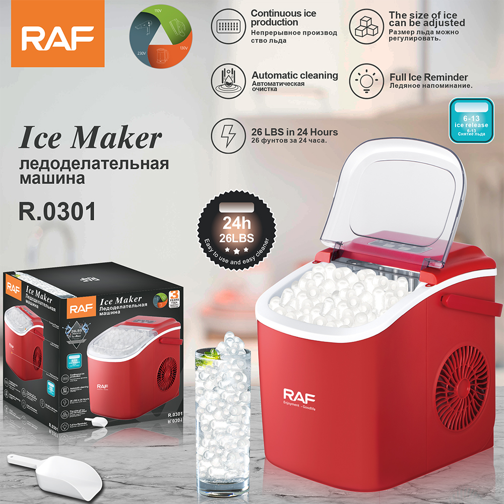 RAF Ice Maker Machine Automatic Cleaning R0301