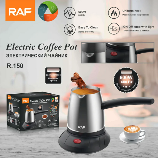 Raf Portable Electric Coffee Maker for Home and Office, 600W R150