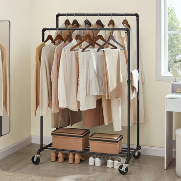 Premium Heavy-Duty Garment Rack – 50kg Capacity | Sleek, Sturdy & Space Organizer