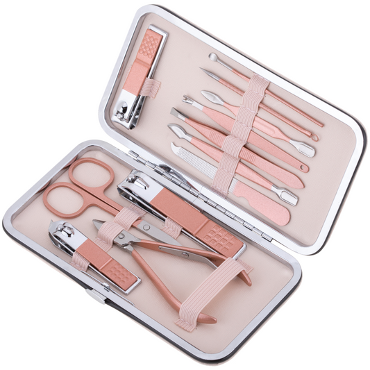 Luxury Black Manicure Set Nail Clippers Tools Household , Tool Kit for Men and Women