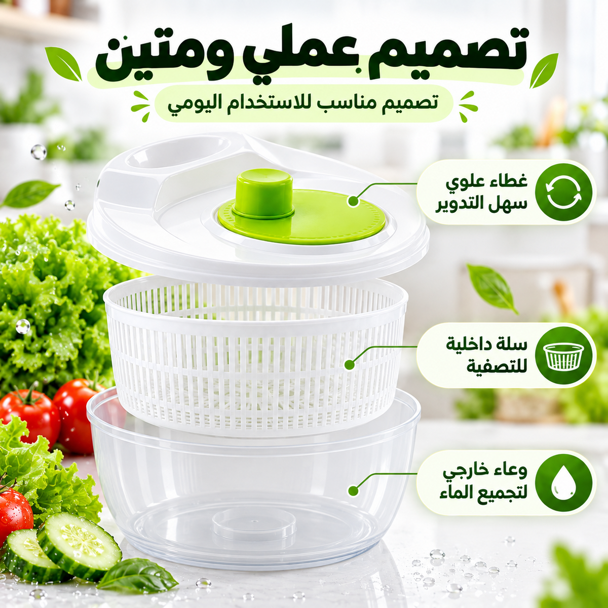 5L Manual Vegetable & Fruit Washer