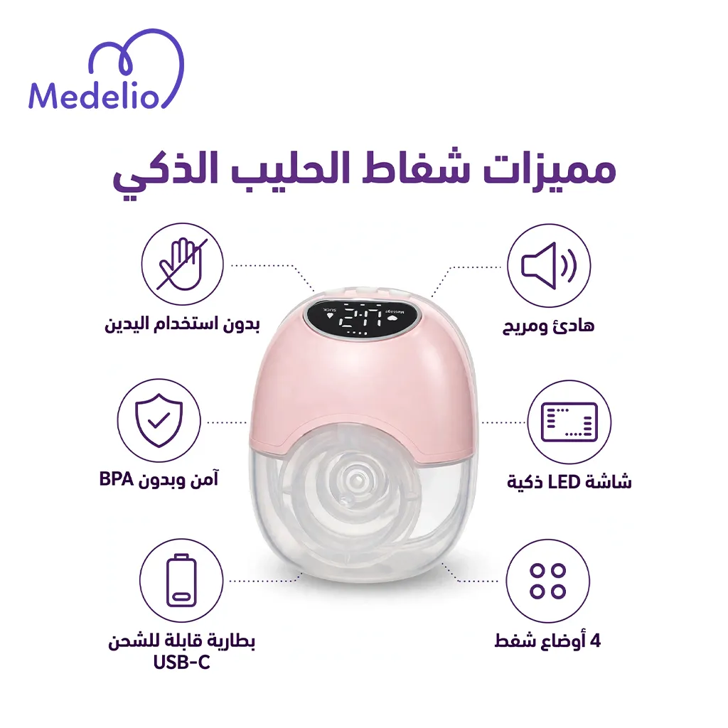 Wearable Rechargeable Electric Breast Pump for Women,