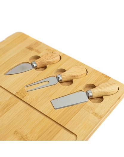Bamboo Cheese Board Set