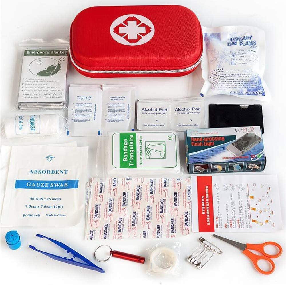 Car First Aid Kits 275Pcs Survival Gear Home Travel Size Small Emergency Kit