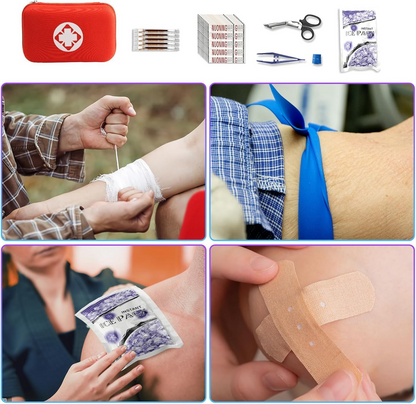 Car First Aid Kits 275Pcs Survival Gear Home Travel Size Small Emergency Kit