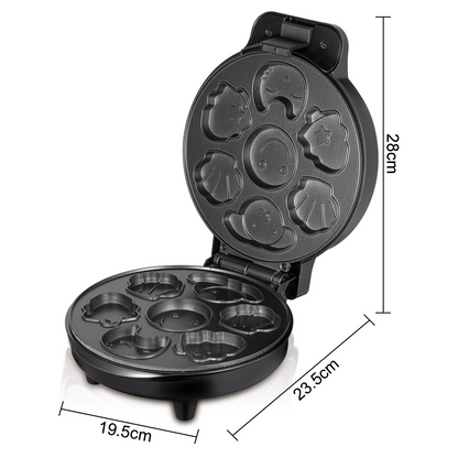 RAF 1000W Electric Cake Maker Multi Shape Cookie Maker R2218