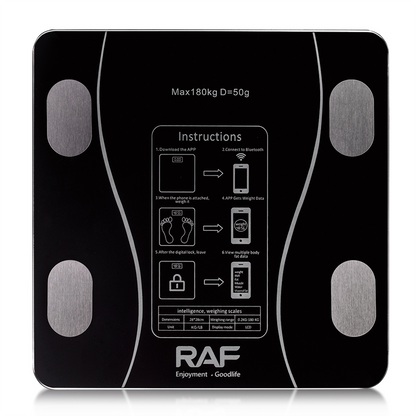 RAF Electronic Floor Scale, Maximum 180 kg R10034