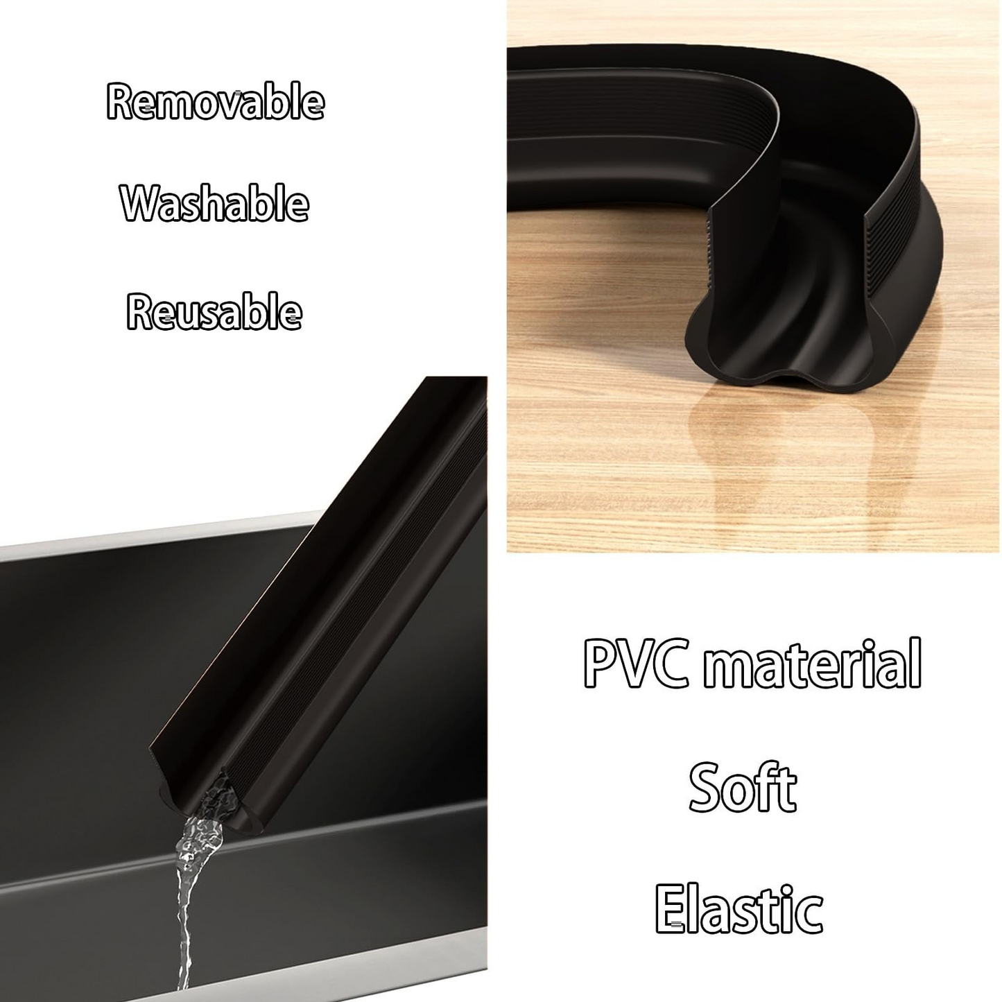 Waterproof Seal Strip Draught Excluder Stopper Door Bottom Guard Double