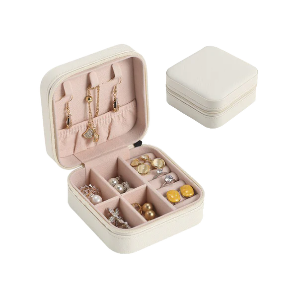 Multi-Functional Mini Jewellery Case: For Earrings/Rings/Necklaces/Watches/Bracelets