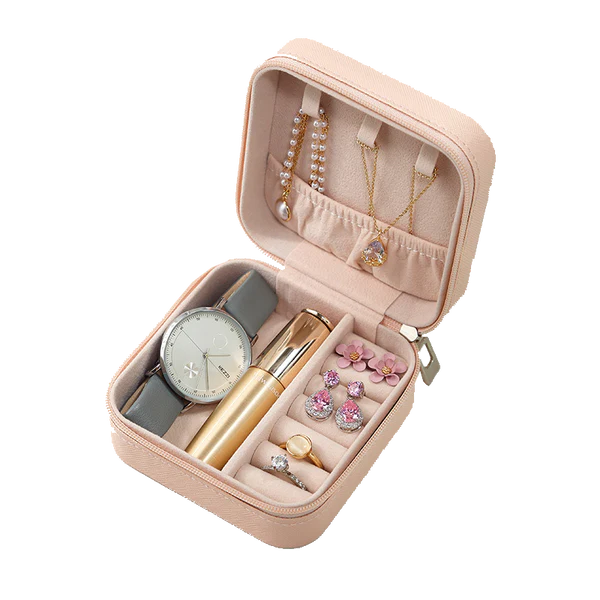 Multi-Functional Mini Jewellery Case: For Earrings/Rings/Necklaces/Watches/Bracelets