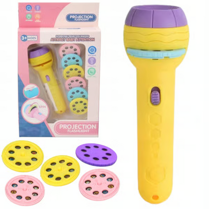 Mini Projector Torch Flashlight for Kids