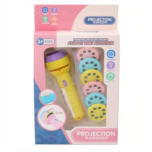 Mini Projector Torch Flashlight for Kids