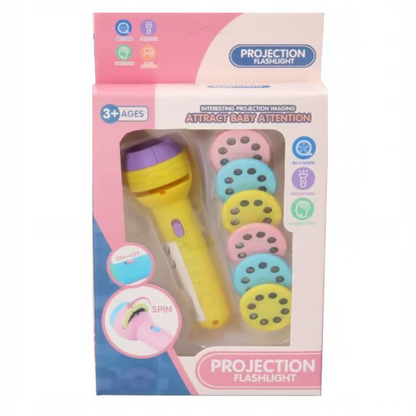 Mini Projector Torch Flashlight for Kids