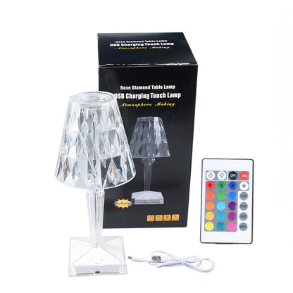 LED Diamond Crystal Magic Lamp Projection Night Lights Touch Control
