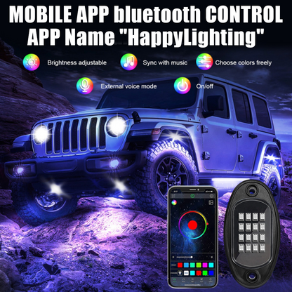 RGB Ambient Wheel Lights – 16M Colors & lamp Music Sync