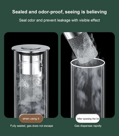 Universal Bathroom Sink Drain Stopper Double layer filtration