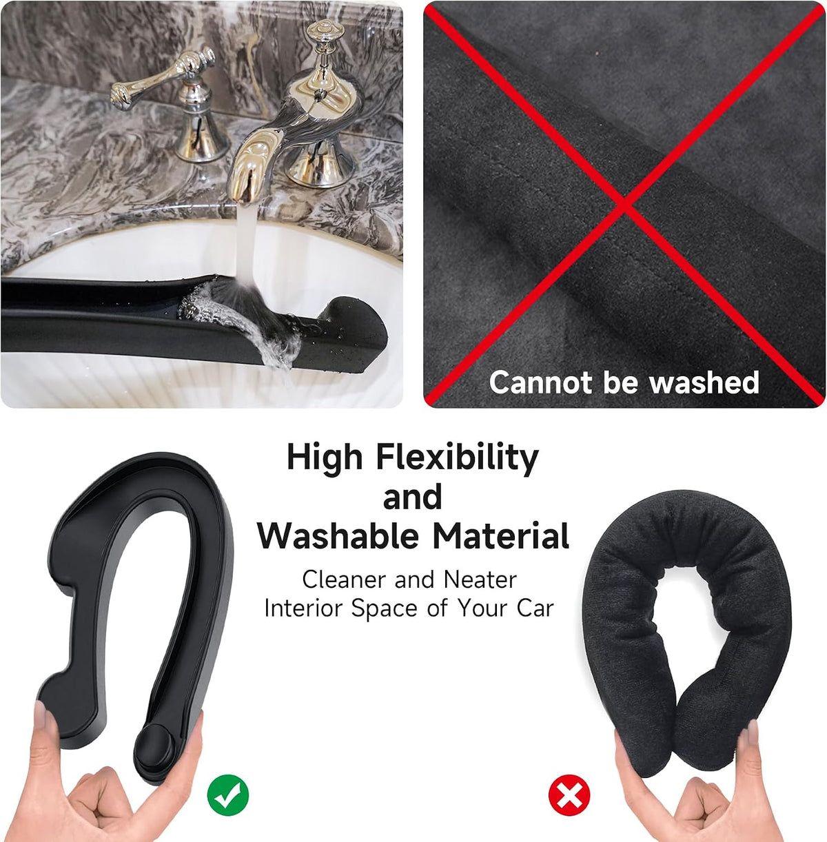Car Seat Gap Filler, Additional Pocket for Small Items and Phone, 2 Pack