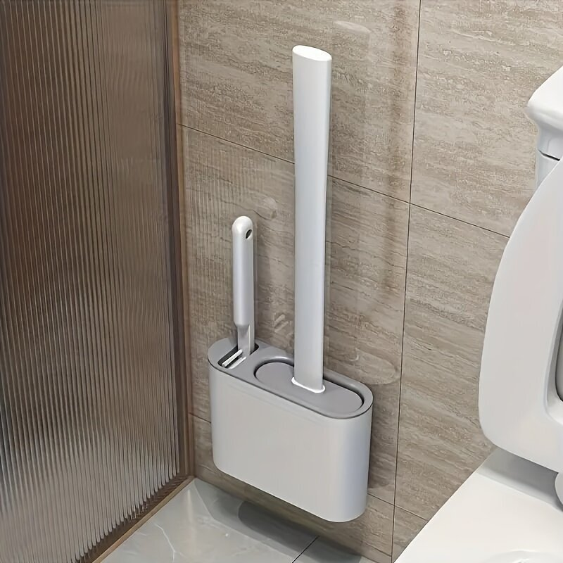 3 in 1 Silicone Toilet Brush with Holder