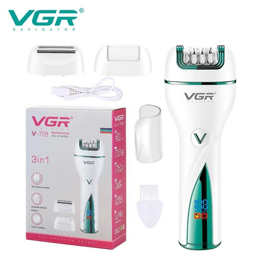 3In1 Women Epilator Electric Female  Hair Removal Vgr V728