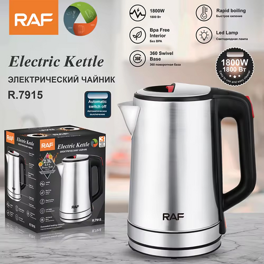 RAF Electric Kettle 2.3L Stainless Steel Kettle 1800W  R7915